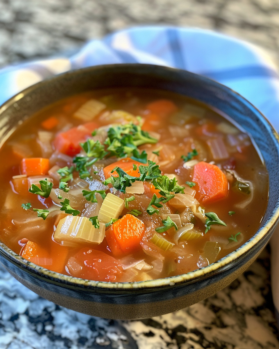 Cabbage Soup Crockpot taken with iphone 15 pro max --iw 2 --ar 4:5 --v 6.0 --raw