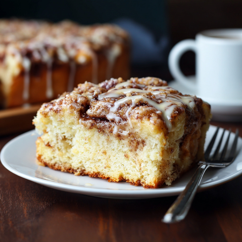 Fresh cinnamon roll coffee cake ingredients for a cozy meal