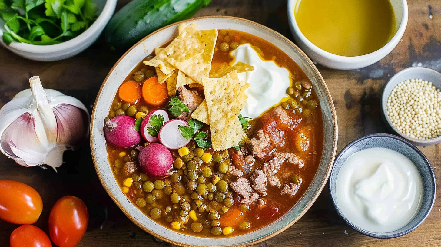 Ingredients for Hearty Crockpot Lentil Soup for Cozy Comfort