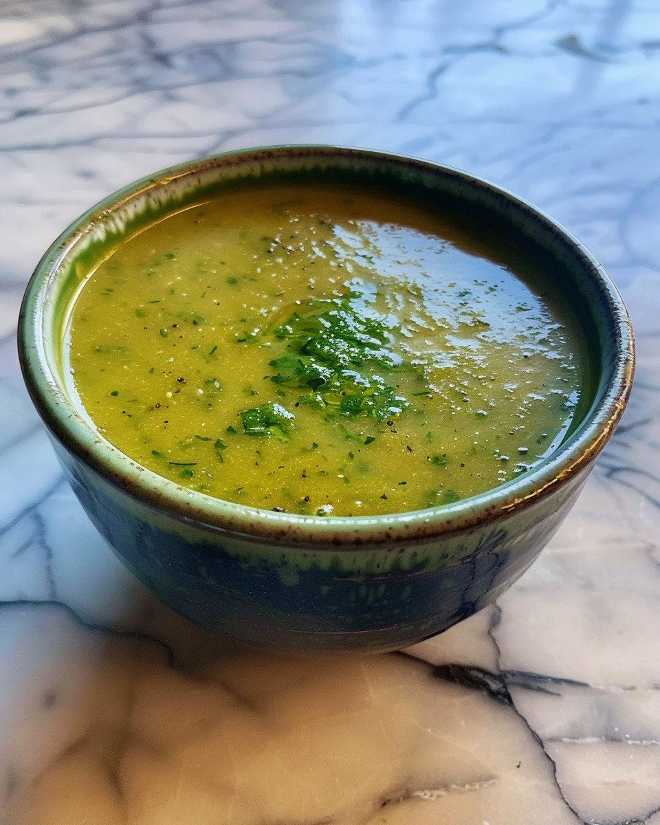 Zucchini Soup taken with iphone 15 pro max --iw 2 --ar 4:5 --v 6.0 --raw